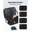 Luxtude Trading Card Storage Box w/Adjustable Dividers, Card Carrying Case