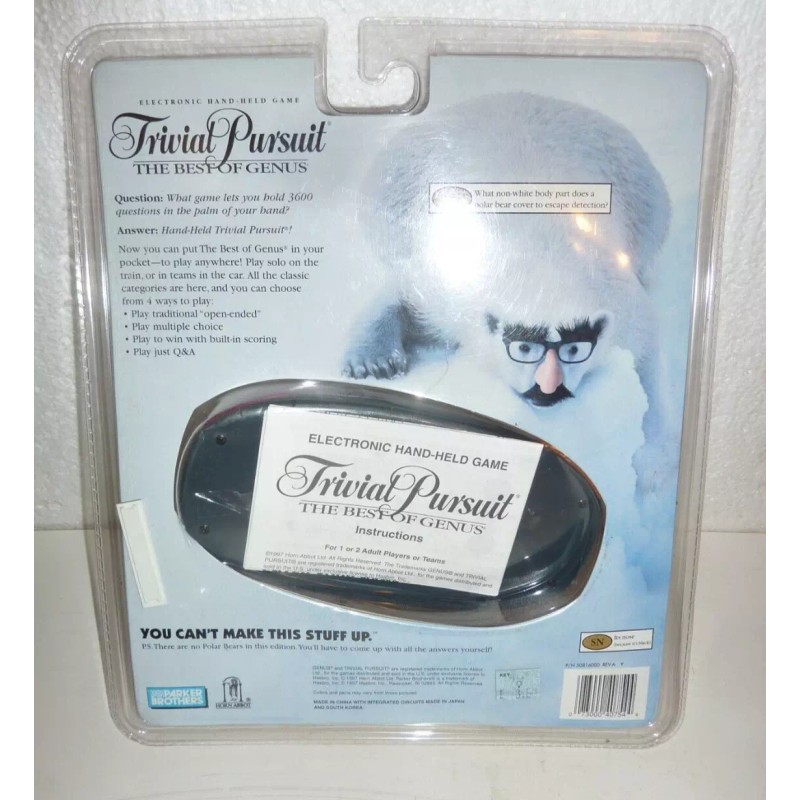 Parker Brothers NOS Vintage Trivial Pursuit The Best of Genus