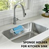 SHFKS Chrome Sink Caddy - Sponge Holder for Dish, Kitchen