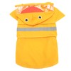 Dog Raincoat Waterproof Transparent PVC Brim Adjustable Hooded Dog Rain