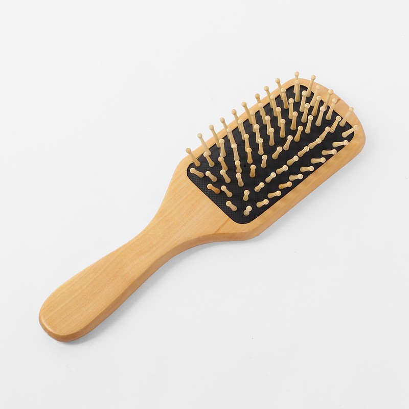 Cellitem Partners Hair Brush Wooden Scalp Massage Cushion Brush Comb