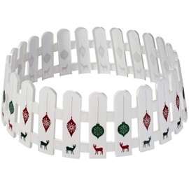 WeRChristmas Picket Fence Tree Skirt, Multi-Colour, 68cm
