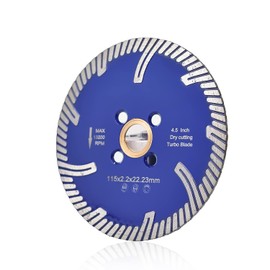 Panfreet 4.5" Granite Turbo Blade Diamond Blade for Granite Marble Ceramic Porcelain Tile Cutting (4.5")