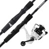 KastKing Crixus Fishing Rod and Reel Combo, Spinning, 6ft, Medium