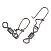 JSHANMEI ® 100pcs/pack Rolling Swivel with Interlock Snap Fishing Line