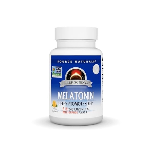 Source Naturals Melatonin 2.5 mg - 240 Orange Flavored Lozenges