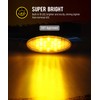 Partsam 10pcs 6.5" LED Marker Lights [DOT Approved], Oval Amber