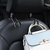 Soleebee 2 Pack Bling Car Headrest Hooks Crystal Rhinestones Universal