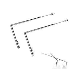 2 Pack Retractable Dowsing Rods – Adjustable Metal Dowsing Rods for Water and Divination, Perfect for Beginners and Experts