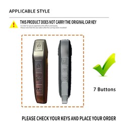 Ysbxitu Smart Key Fob Cover Fit for Kia Telluride EV9 Picanto GT Line Sorento Sportage Carnival KX3 Seltos KX5 All New K5, B Brown