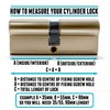 TSS Polished Brass High Security TS007 1 Star Euro Cylinder