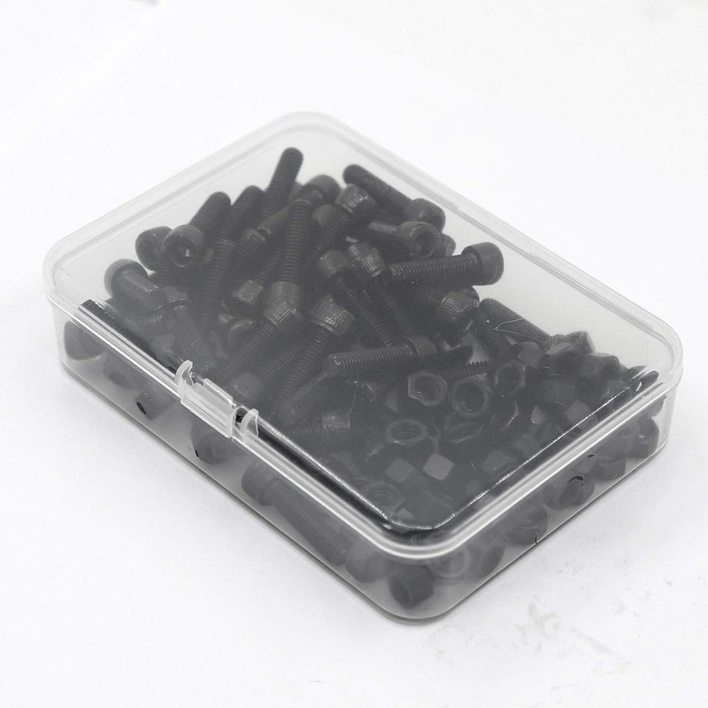 (50 Sets) M5 x 10mm Bolts and Nuts Set Socket