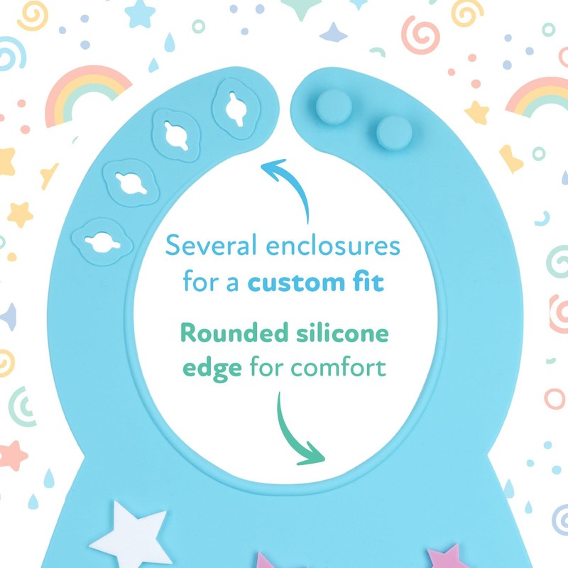 Nuby 3D Soft Silicone Baby Bib with Scoop - Silicone