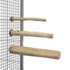 Java One-sided screw-on perch made of coffee wood for cockatiels