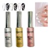 3 Pzas Esmalte De Gel Delineador Metálico Superbrillante