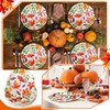 Yungyan 50 Pcs Fall Leaves Party Plates Disposable Thanksgiving Paper