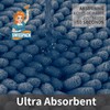 SWISSPACK 80x50 CMS Microfiber Bath Mat for Bathroom, Non-Slip Super