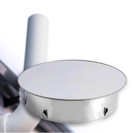 ShnminEU Chimney Hole Cover 150 mm Stainless Steel Chimney Cover Round Chimney Cover Pipe Cover Cap Flue Pipe Stove Pipe Closure for Universal Stove Pipes