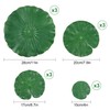 WILLBOND 12 Pieces 4 Kinds Artificial Lotus Leaves Floating Foam