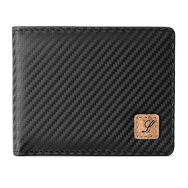 Lanyani Bifold Wallet for Men Boys Teens Teenager Kids,RFID Blocking Minimalist Small Wallets Nappa Leather