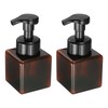 uxcell 2PCS Square Empty Foam Pump Bottle, 250ml Travel Foam