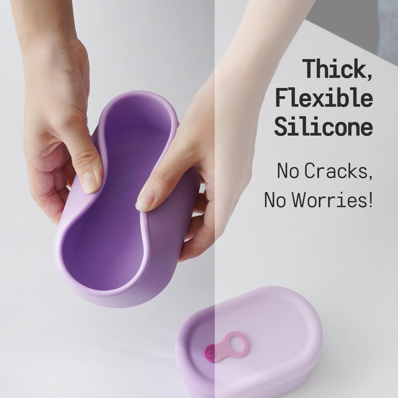 Premium Korean-Made Silicone Airtight Food Container with Steam Vent –