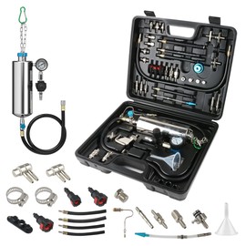 Fuel Injector Cleaner Kit 1000ML 150PSI Non-Dismantle Fuel Injector Tester and Cleaner Kit, throttle valve/TWC/exhaust pipe/intake manifold Cleaning Tool with 40pcs Accessories, for All Petrol Cars