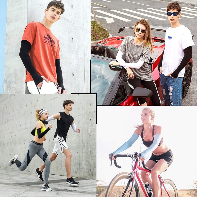 beister 6 Pairs of Sleeves Cooling Arm Warmers Cooling Arm