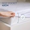 Dreamzie Quilted Single Mattress Protector - Deep Fitted Mattress Cover,