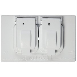 Thomas & Betts CS312WH Red Dot Single Gang Duplex Outlet Kit, White