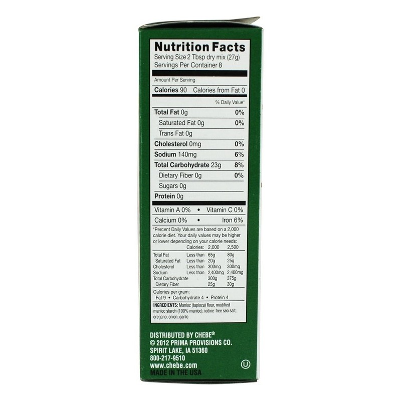 Chebe Bread Pizza Crust Mix, Gluten Free, 7.5-Ounce Box (Pack