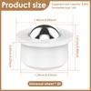 20Pcs Mini Caster Wheel 360° Rotatable Mini Ball Transfer Bearing