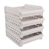 4PCS Egg Container for Refrigerator PP Stackable Shockproof Egg Drawer