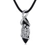 YAFEINI St Christopher Necklace Mens Sterling Silver Crystal Necklace Jewelry
