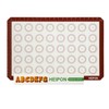 HEIPON Macaron Silicone Baking Mats,22.44"Lx14.57"W,Two-Piece,Pastry Mats Rolling Dough,Non-Stick,40 Macaron Molds,Cookie