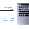 Monoprice Cat6A Ethernet Patch Cable - 1 Feet - Black