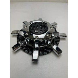 MG Gloss Black W/Chrome Wheel Center Cap MR-12 HI TYPE CAP CAP M-728