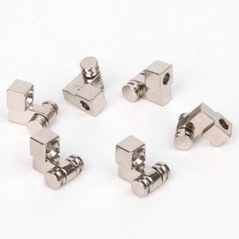 Bstinay 10PCS Metal Guitar Roller String Trees Retainers Musical Instrument String Retainer Roller Chrome