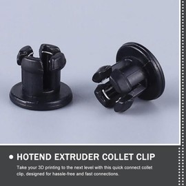 ULTECHNOVO 2sets Collet Clip for Printer Hotend Tube Coupling Clips Easy Installation Quick Connect Design for Smooth Printing Compatible Various Filaments