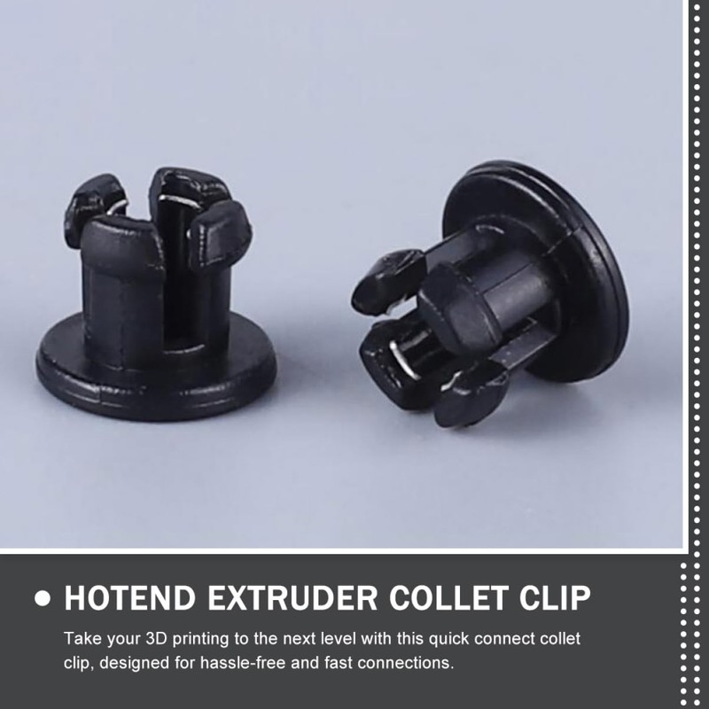 ULTECHNOVO 2sets Collet Clip for Printer Hotend Tube Coupling Clips