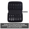 HERSENT Pocket Knife Display Case,Knife Storage Organizer,14 Slots Folding Knife