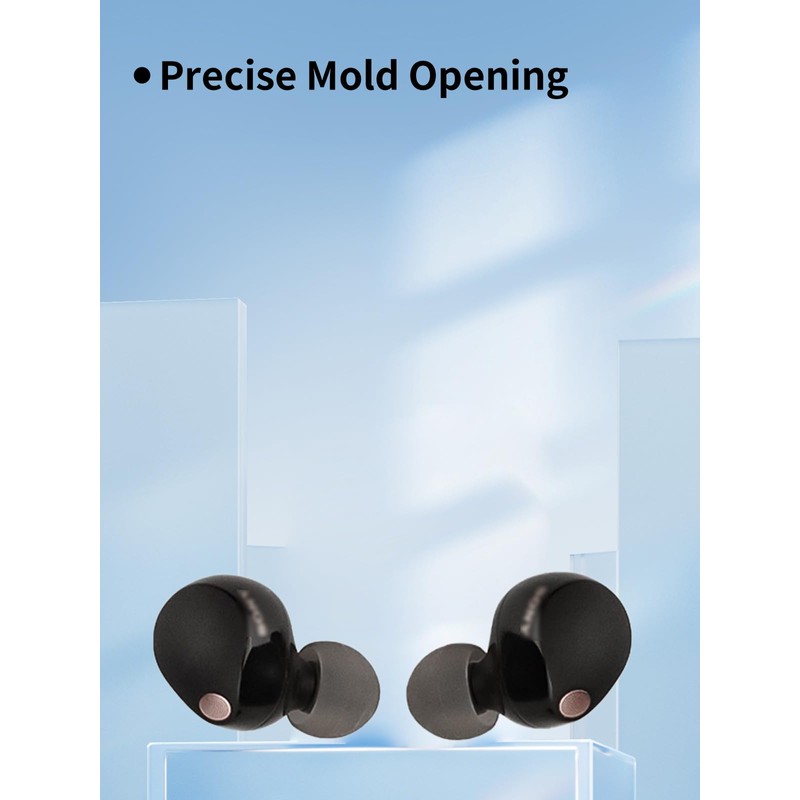 Replacement Ear Tips Compatible with Sony WF-1000XM5 Earbuds,UYRUREL Lightweight Earplugs,