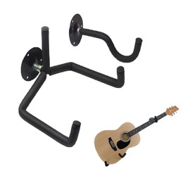 Orgrimmar Guitar Wall Mount Acoustic/Electric/Classical Guitar, Ukulele, Banjo and Mandolin Wall Hanger Horizontal Holder Bass Stand Rack Hook (Set of 1)