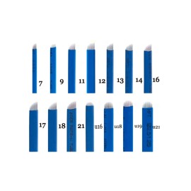 SupplyPM Microblading Blue Needles 50Pcs - 14U