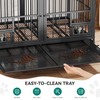 YITAHOME 37.5'' Heavy Duty Dog Crate with Removable Divider, Double