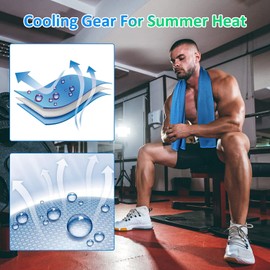 Cooling Towels for Hot Weather, Ice Towel (40"x12") Microfiber Soft Breathable Cooling Towels Bulk 4 Pack for Neck and Face Yoga Sports Running Gym Workout Camping Athletes Activities Cooling Towel