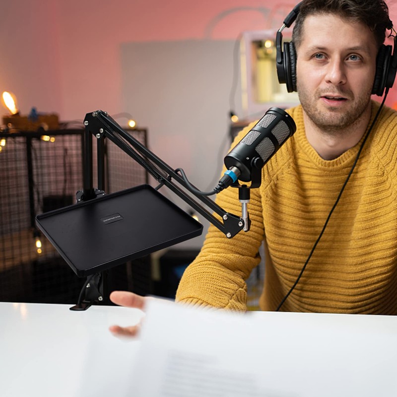 Milisten 1 x Microphone Stand, Music Stand, Shelf, Music Stand,