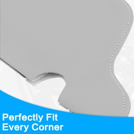 Sun Visor Cover for Ford Mustang 1994-2004, Vinyl Leather Trim Left & Right Sun Visor Replacement Cover Anti-Scratch Car Sunvisor Protector Covering 2PCS (Gray Stitch)