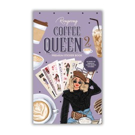 Rongrong Coffee Planner Stickers Book 2 for Planners, Calendars, Journals and Projects – Premium Quality Hand Drawn Perfect for Coffee Lovers and Coffee Queens – Scrapbook Accessories – 25 Sheets