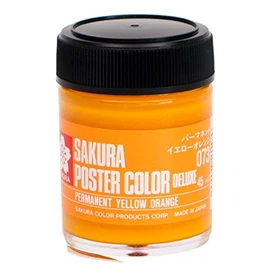 Sakura Crepas Paint Poster Color DX 1.6 fl oz (45 ml) Permanent Yellow Orange PWD45ML#073